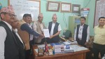 नेपाल राष्ट्रिय शिक्षक संगठन पाल्पाले  ज्ञापनपत्र बुझायाे
