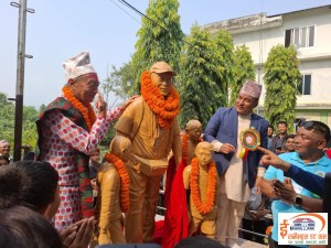 ओके बाजेलाई रामपुरमा सम्मान