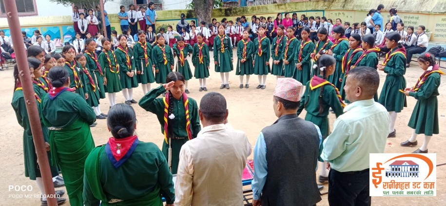 मोहन कन्या माविमा स्काउट दीक्षान्त सम्पन्न